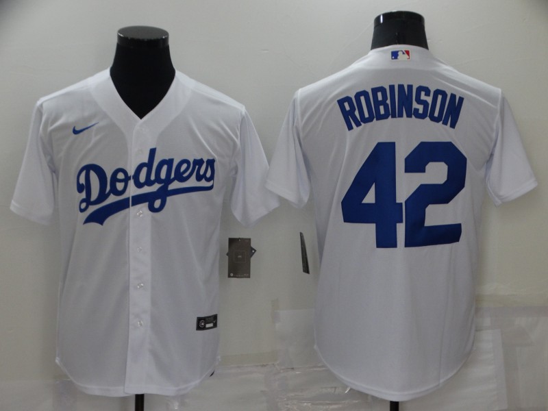 Men's Los Angeles Dodgers #42 Jackie Robinson White Cool Base Stitched Jersey Men's Los Angeles Dodgers #42 Jackie Robinson White Cool Base Stitched Jersey